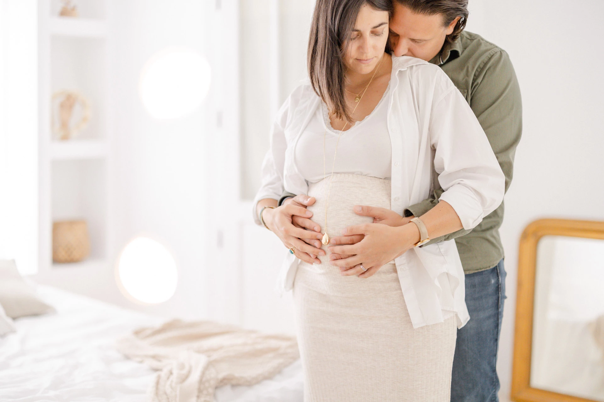 amour beige gris marron grossesse